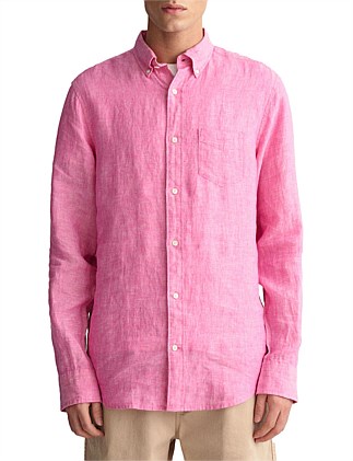 REGULAR LINEN SHIRT