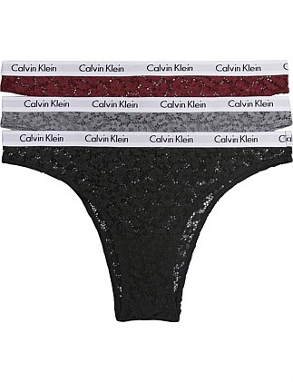 CAROUSEL WITH LACE BRAZILIAN BRIEF 3 PACK