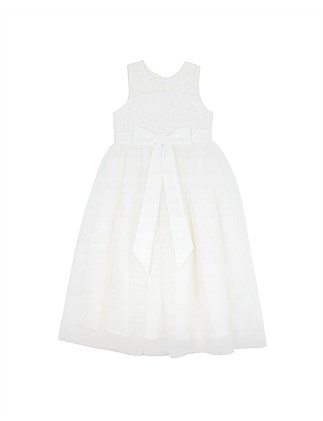 Ankle length dress w tulle skirt