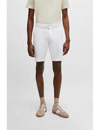 Slim-fit shorts in stretch-cotton twill