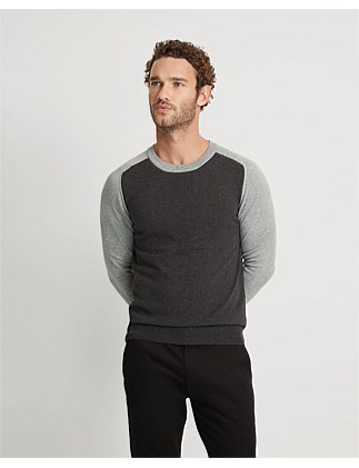 FINN CREW NECK CASHMERE BLEND TOP