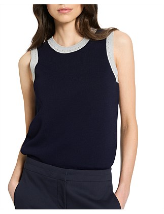 KAYLA SLEEVELESS KNIT TOP