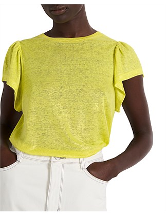 BRIGHT LIGHTS FOIL LINEN TEE