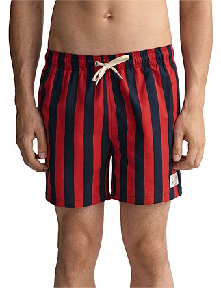 BLOCK STRIPE SWIM SHORTS