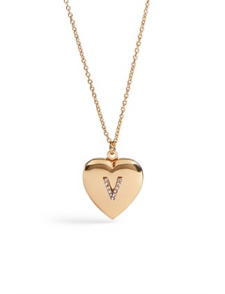 DIAMANTE INITIAL LOCKET