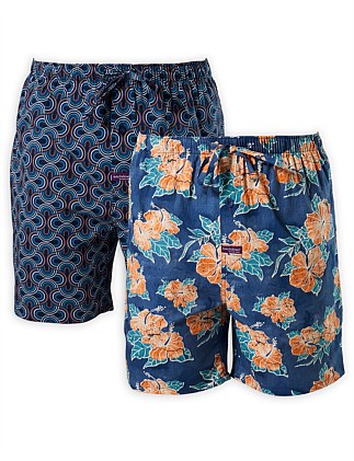 Batik & Geo Sleep Short 2 Pack