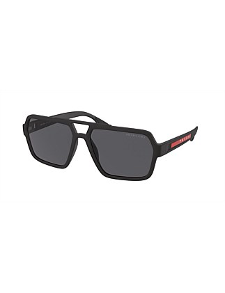 Rectangle BLACK POLAR DARK GREY Male Sunglass