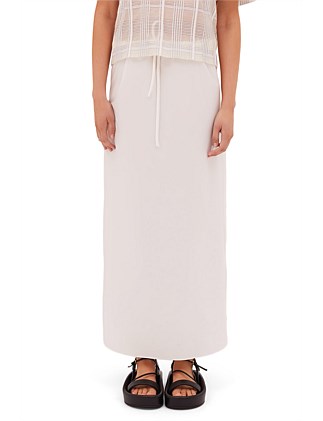 WHITE COTTON RAFAEL SKIRT