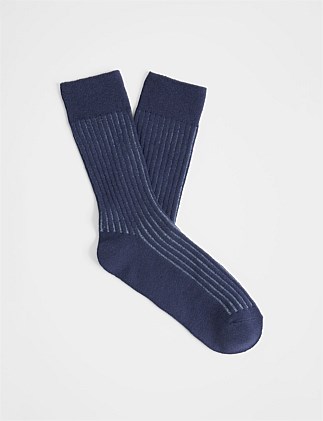 Contrast Rib Sock