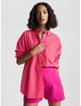 Solid Poplin Icon Oversized Shirt