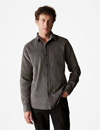 Regular Fit Cotton Cord Shirt