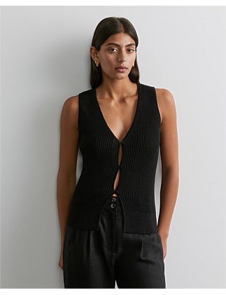 ELLIE LINEN KNIT VEST