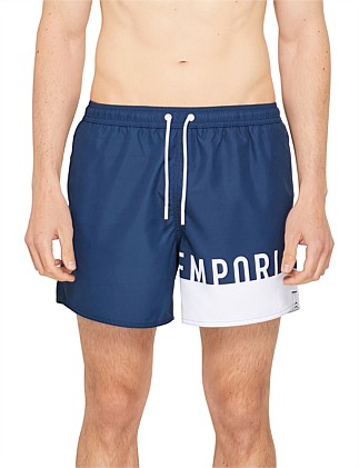 SPLICED LOGO SWIM SHORT