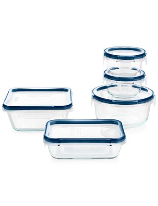 Pyrex Freshlock Microban 10pc Glass Set