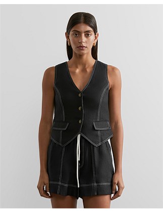 SABINE LINEN VEST