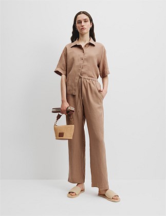 Organically Grown Linen Pull-On Pant