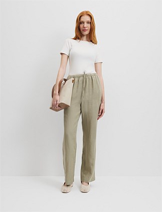 Organically Grown Linen Pull-On Pant