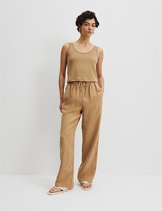 Organically Grown Linen Pull-On Pant