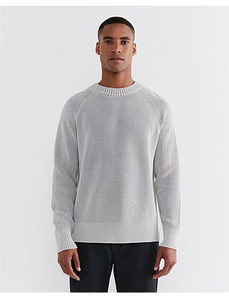 LEON COTTON RIB CREW NECK