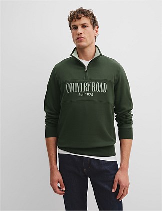 Verified Australian Cotton Half Zip Heritage Sweat