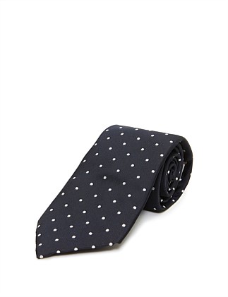 18 BLACK AND WHITE SPOT TIE