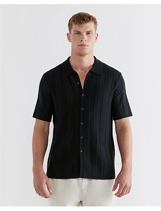 SPENCER BUTTON THRU KNIT SHIRT