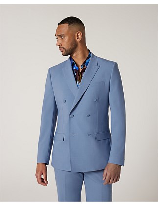 Slim Stretch Double Breasted Tailored Jacket