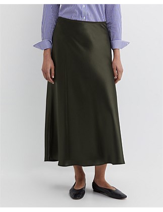 CHARLOTTE BIAS SLIP SKIRT