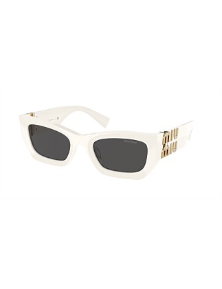 Rectangle WHITE DARK Sunglasses