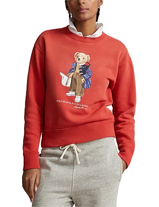 POLO BEAR FLEECE CREWNECK SWEATSHIRT