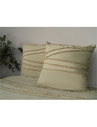 JOHANNA SAGE TUFTED EUROPEAN PILLOWCASE