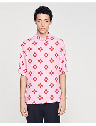 ROUNDED CROSS SHIRT MC CASUAL SHIRT