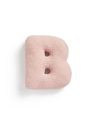 TEDDY INITIAL CUSHION DUSTY ROSE