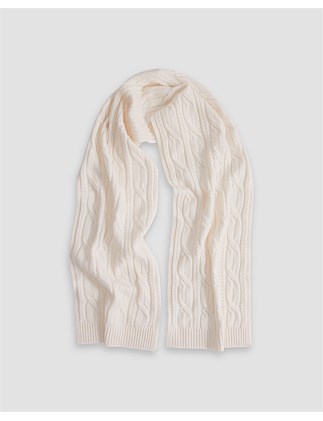 PEARL CABLE SCARF