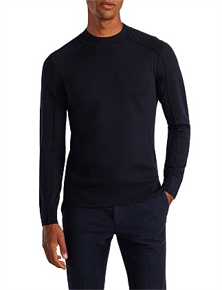 MOCK NECK MERINO SWEATER