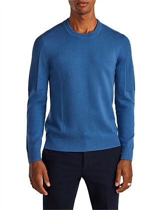 PANELLED MERINO SWEATER