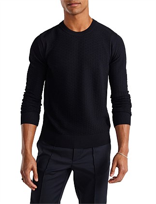 DIAMOND STITCH TECH SWEATER