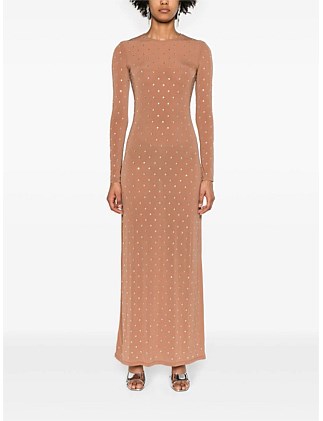 Hotfix Long Sleeve Maxi Dress