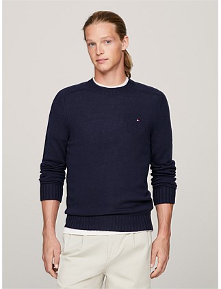 MULTI HTR MERINO CREW NECK