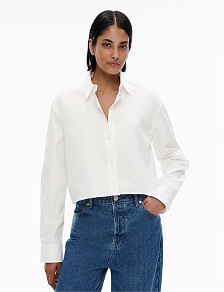 Cotton Cropped Shirt