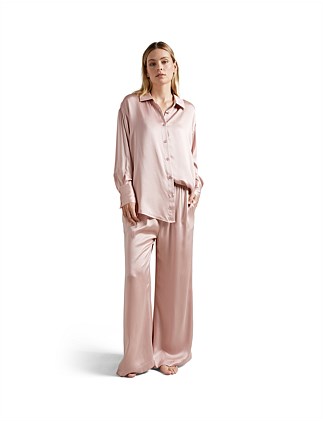 PURE- SILK WIDE LEG PANT