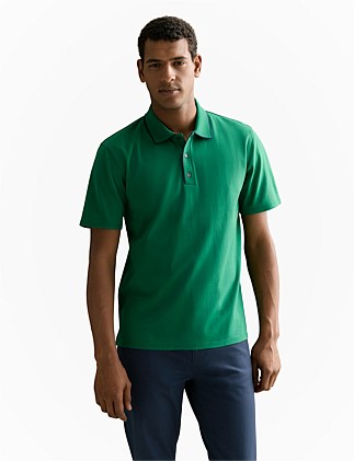 Cotton Interlock Tipped Polo