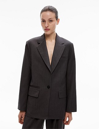 Oversized Single-Breasted Blazer