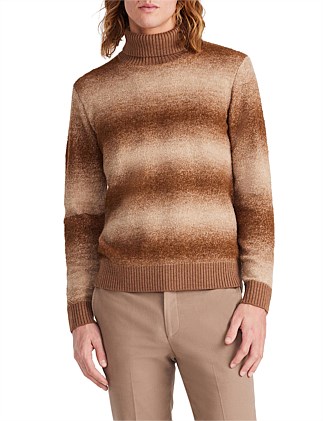 OMBRE ROLL NECK SWEATER