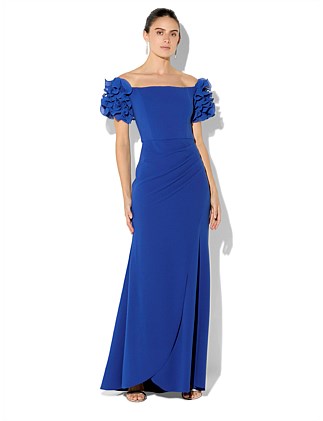 DIANA RUFFLE DETAIL GOWN