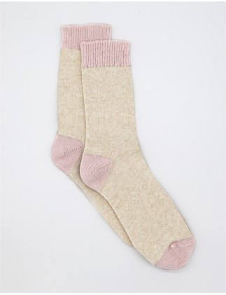 SOFIA TWO TONE CREW SOCK