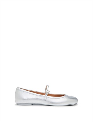 CARLA NAPPA SILK WASHED BALLET FLAT