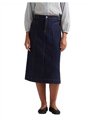 JUNE A-LINE DENIM SKIRT