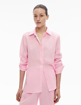 Linen Split Detail Shirt