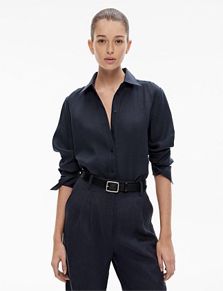 Linen Split Detail Shirt